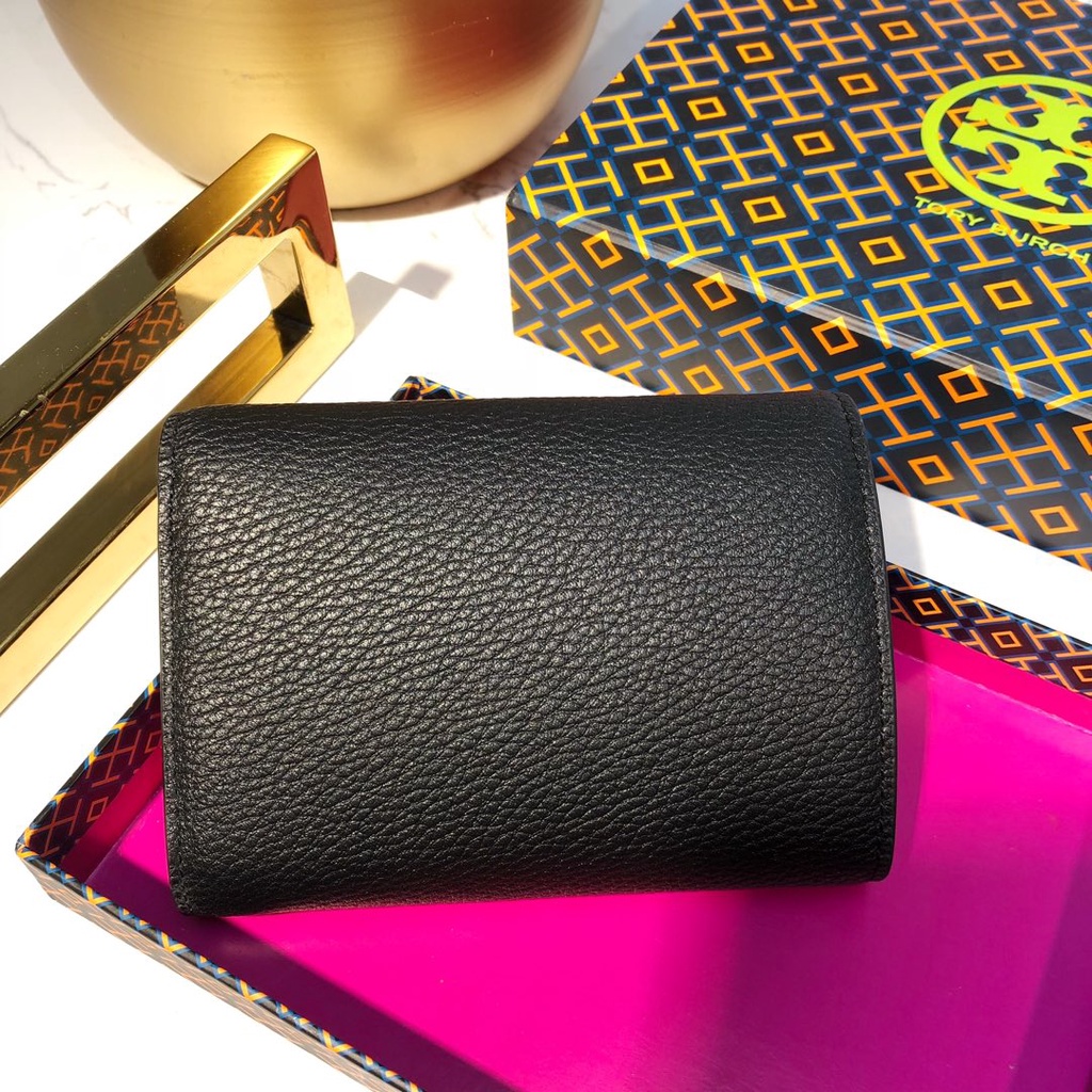 8840 TORY BURCH latest litchi pattern tri-fold wallet qianbao