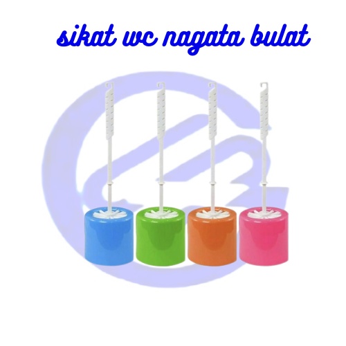 Sikat WC Nagata Bulat Sikat Kamar Mandi Bulat Dengan Tutup