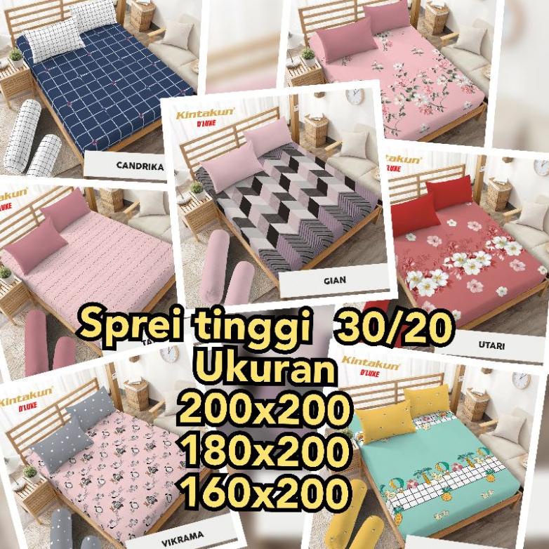 PRODUK- KINTAKUN DELUXE SPREI TINGGI 30CM 200X200 / 180X200 / 160X200 T30 160 180 200 X 200 160X200X