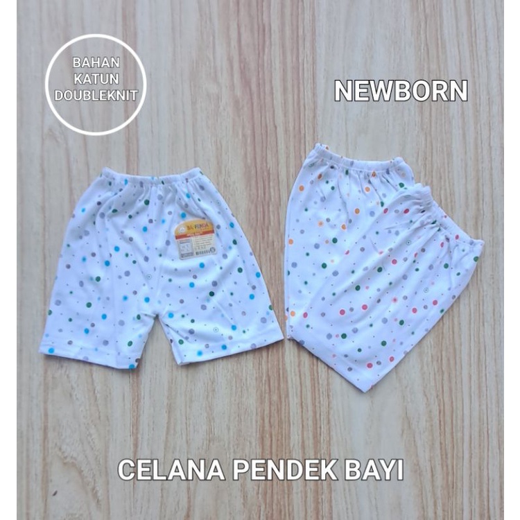 Celana Pendek Bayi Baru Lahir Polkadot Saffenda Baby SNI