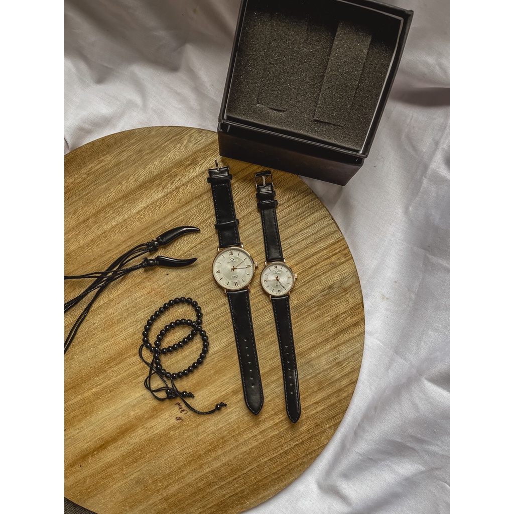 jam tangan CHARLES DELON pria wanita gratis gelang dan kalung (dhon store)