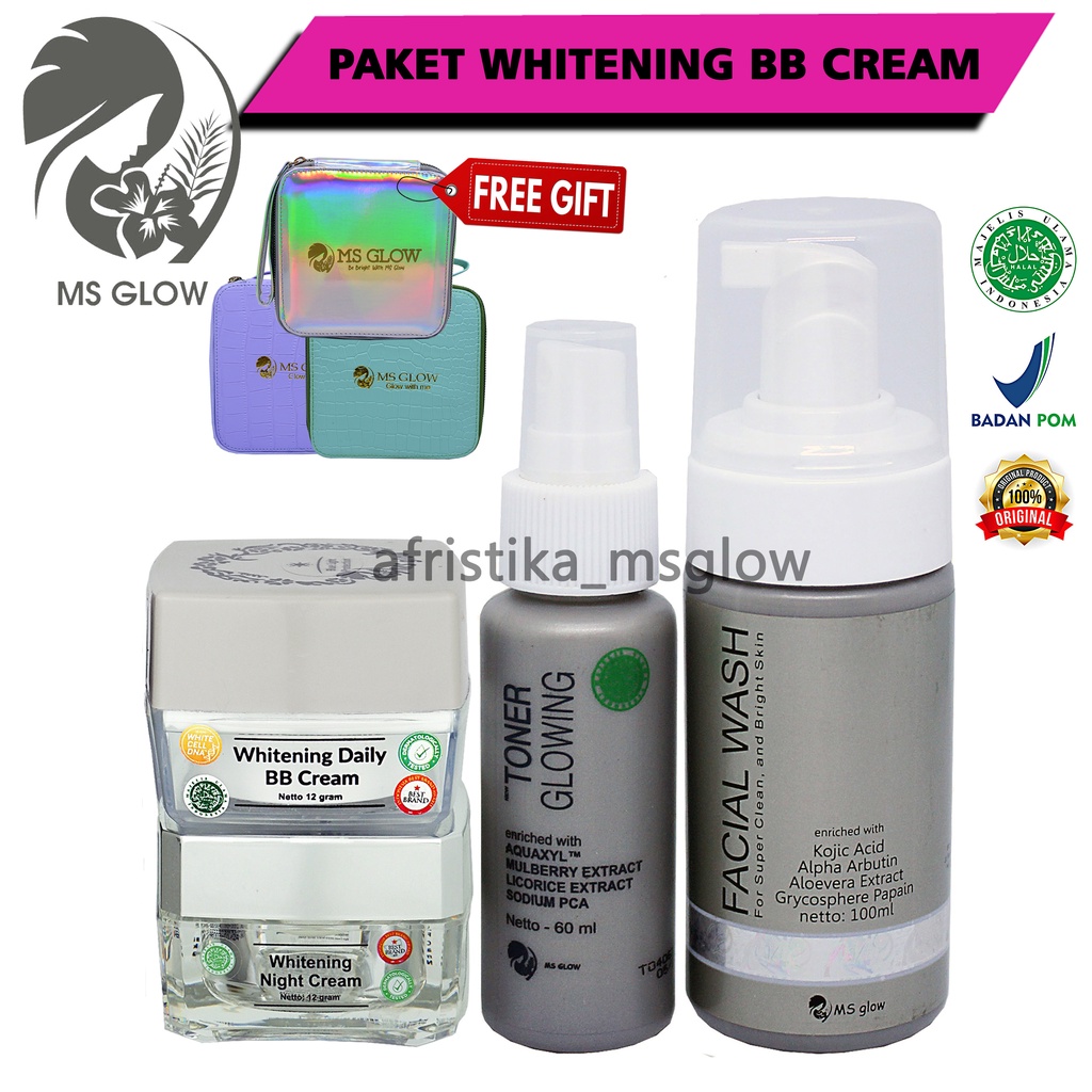 Ms Glow Paket Wajah Original Resmi Whitening Series