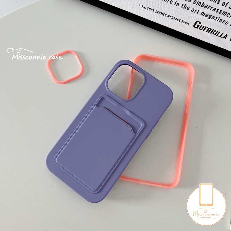 Casing Silikon iPhone 11 12 13 14 Pro MAX 6 6S 7 8 Plus XR X XS MAX SE 2020 Warna Macaron