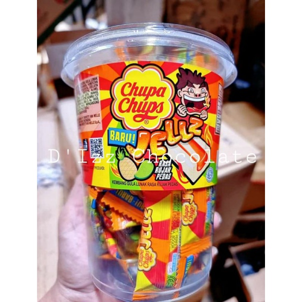 permen chupa chups jellz rujak kartonan
