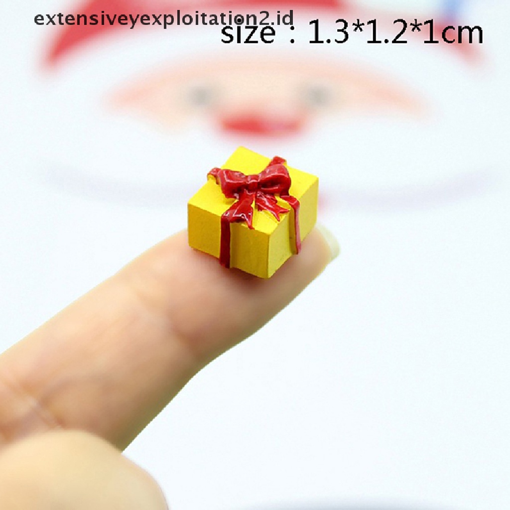 5pcs / Set Mainan Miniatur Kotak Hadiah Skala 1: 12 Untuk Dekorasi Rumah Boneka