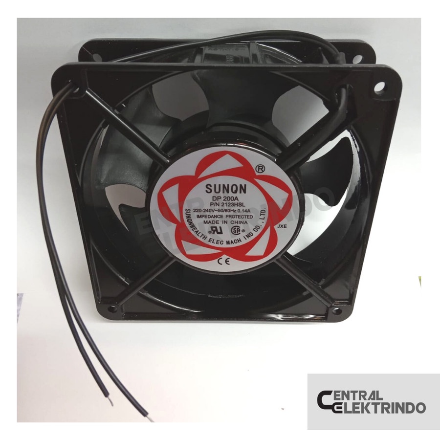 Fan AC Sunon 12x12 cm Cooling Fan 220v