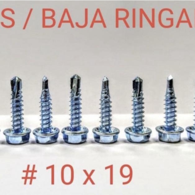 SKRUP BAJA RINGAN 10 x 19