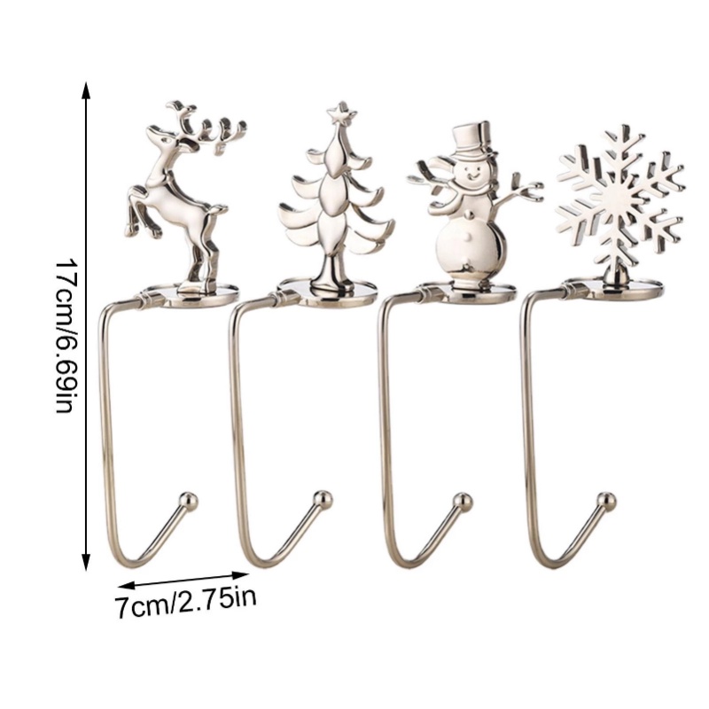 Ornamen Kait Gantung Desain Snowflake Elk Untuk Dekorasi Natal