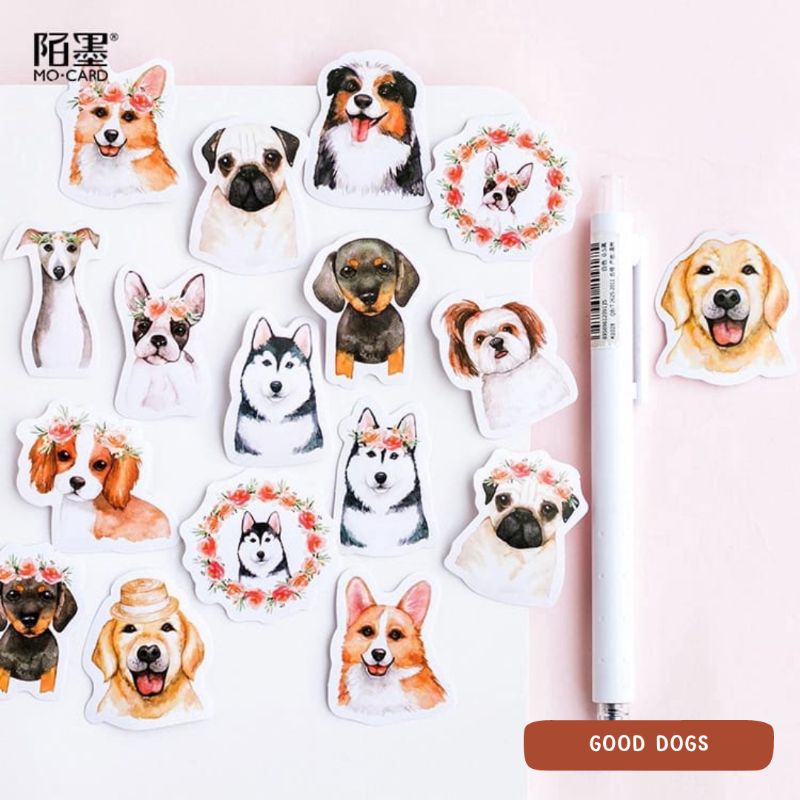 

Bullet Journal Kit I (10 pcs) Good Dogs ~ Animals Series Mini Sticker