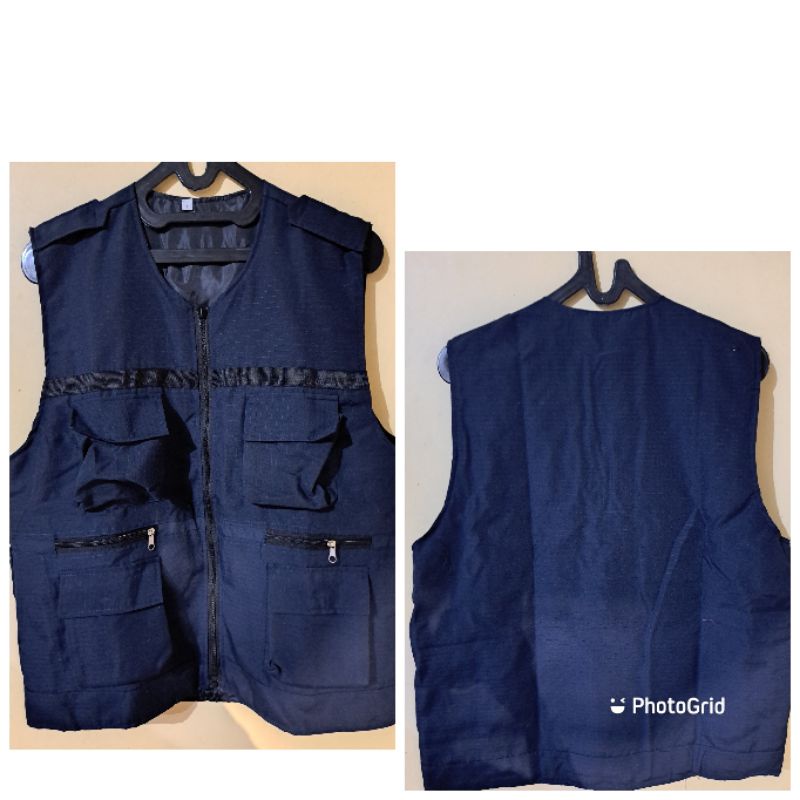 rompi biru dongker#rompi nevy#rompi wartawan