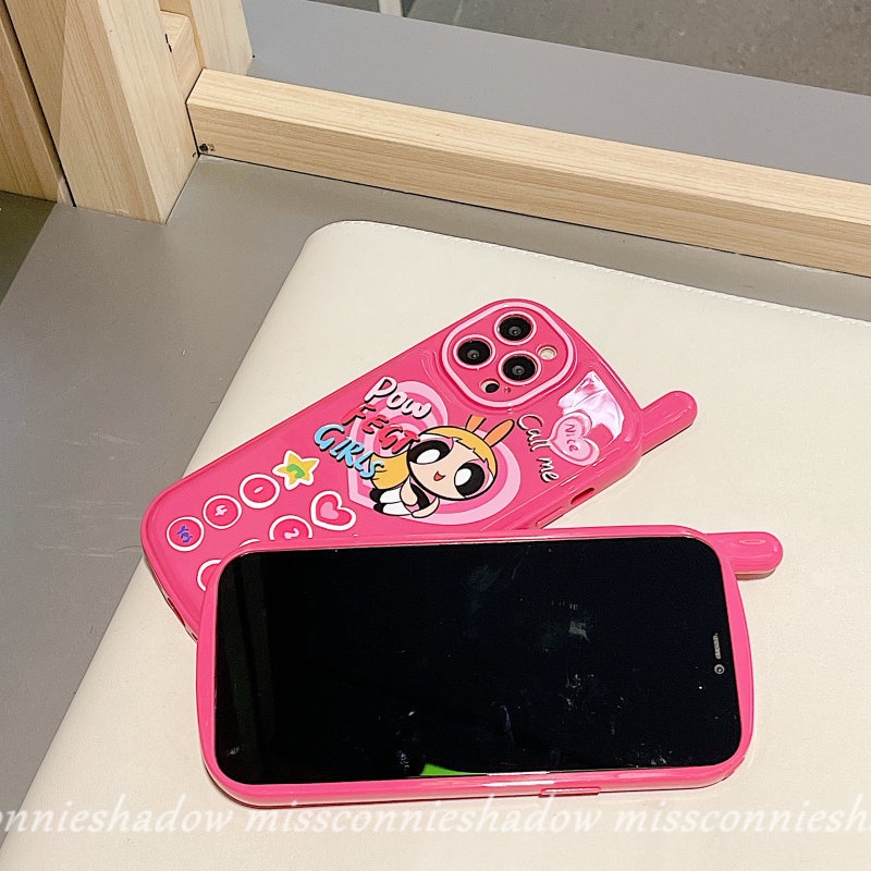 Soft Case Desain Kartun The Powerpuff Girls Heart Untuk iPhone 7 8 Plus 11 12 13 14 Pro MAX XR X XS MAX