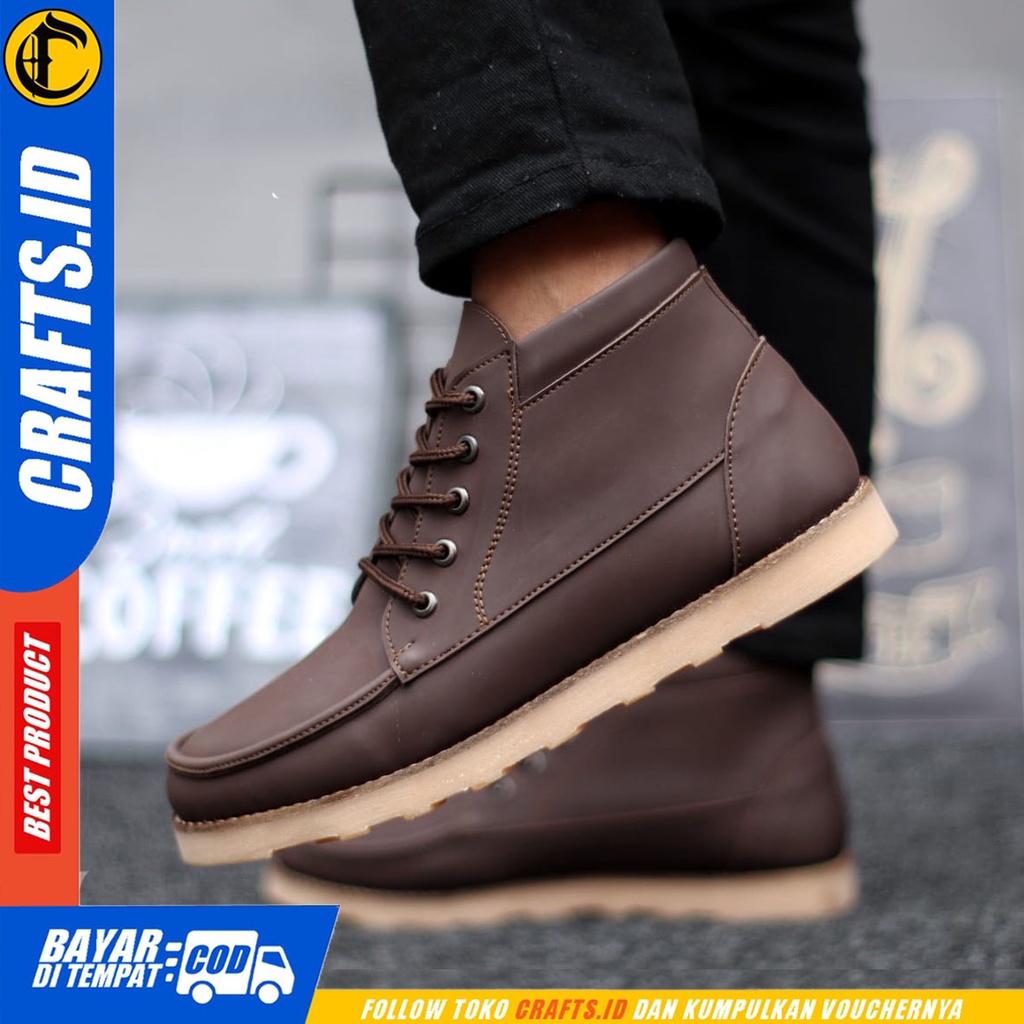 CRAFTS dobbi - Sepatu Boots Pantopel Formal Kerja Pria