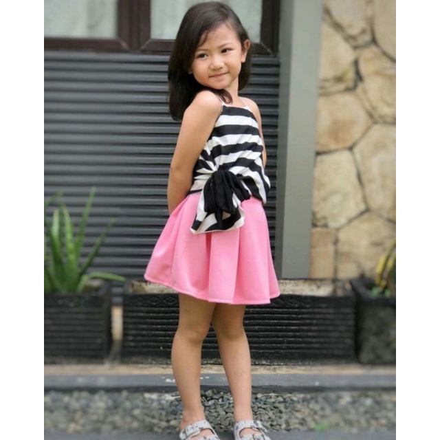 Rok Anak Scuba Pendek Bubble Skirt Anak Perempuan Usia 1-4 Tahun | Rok Mini Bubble Anak Cewek | Rok Anak Pendek Scuba Premium