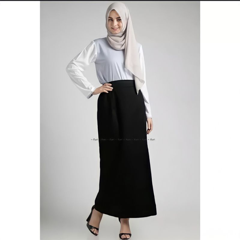 Rok Kerja A line super jumbo size S - L10 Premium Quality