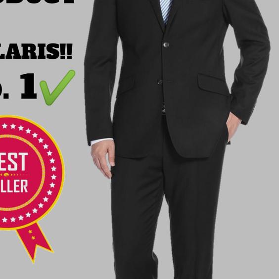 Blazer Pria Original Produk Jas Pria Jas Wisuda Jas Formal - Hitam, L