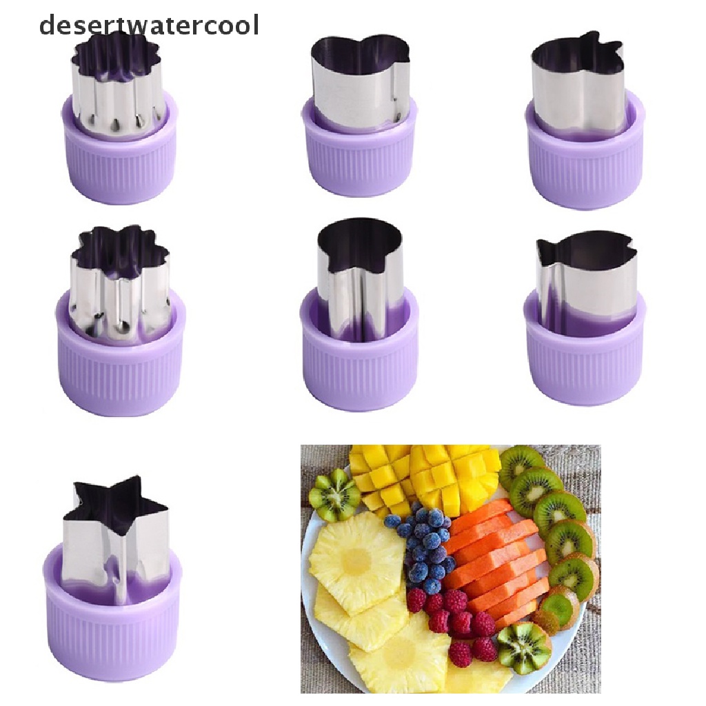 1pc Alat Pemotong Sayuran Buah Bahan Stainless Steel Dengan Gagang Plastik Untuk Dapur
