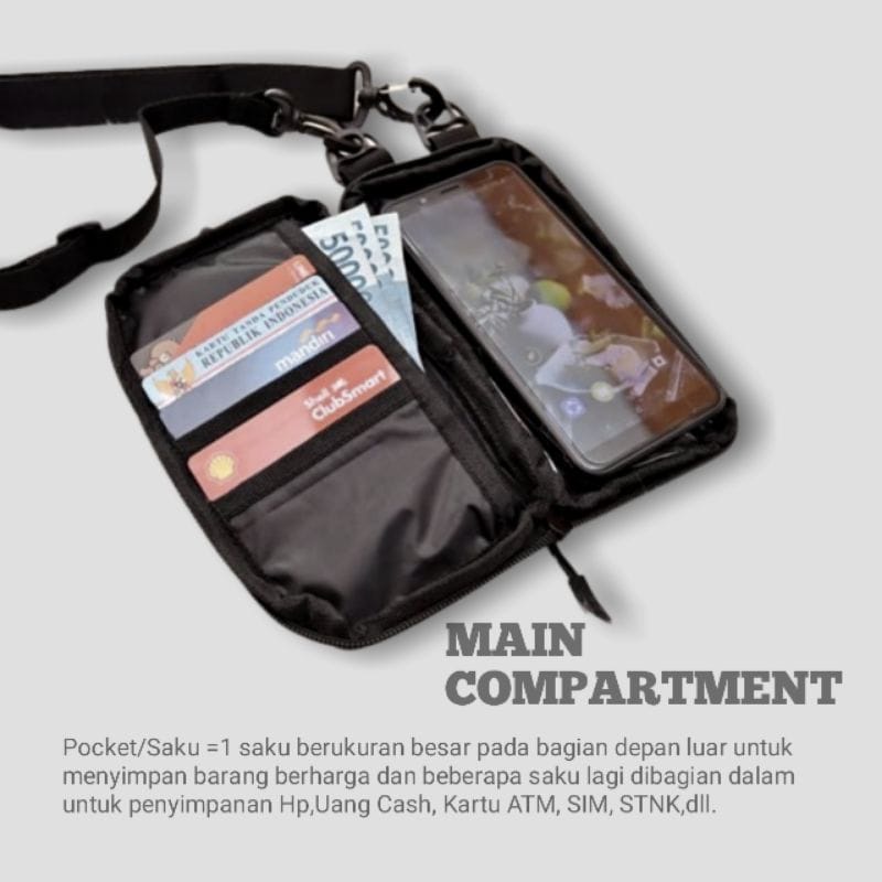 Tas Kalung Hp Dan Dompet Bimo Kaneen Waterproof