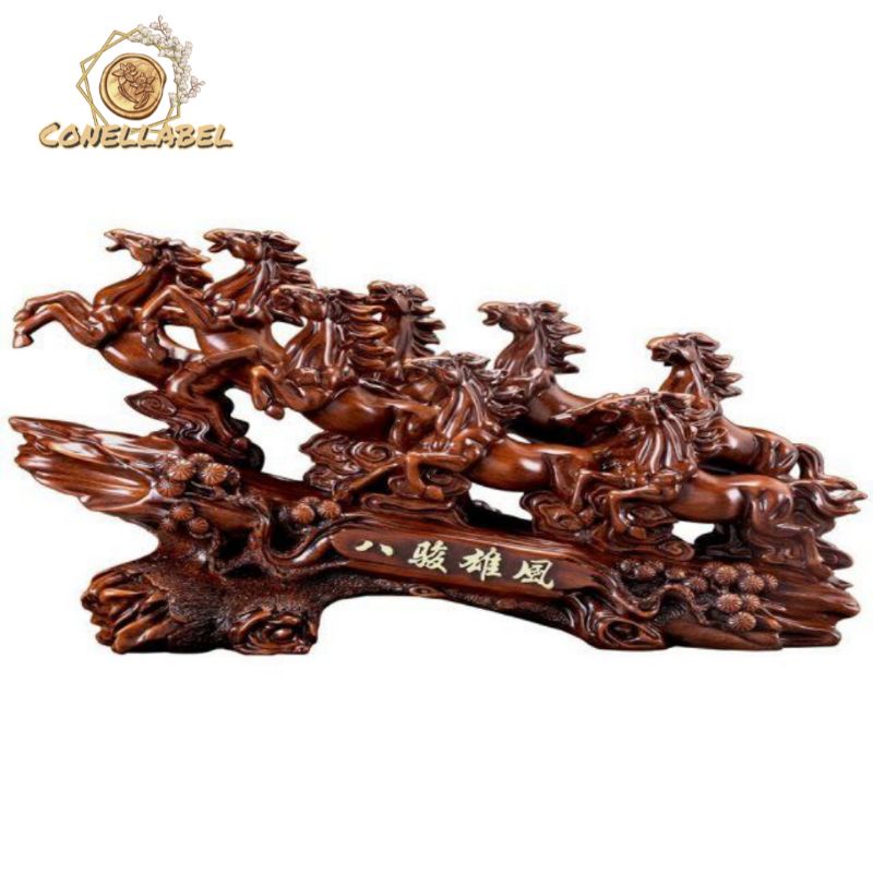 Pajangan kuda lari // 8 Kuda lari Fengshui //Kuda lari