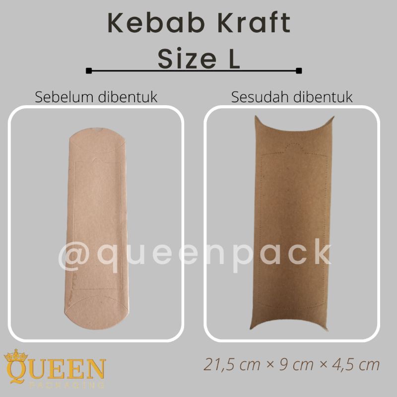 

BOX KEBAB UK.L | KEBAB KRAFT | KEMASAN KEBAB KRAFT