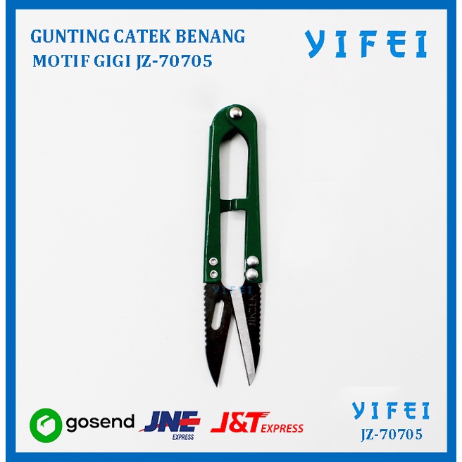 GUNTING CATEK BENANG MOTIF GIGI YIFEI JZ-70705