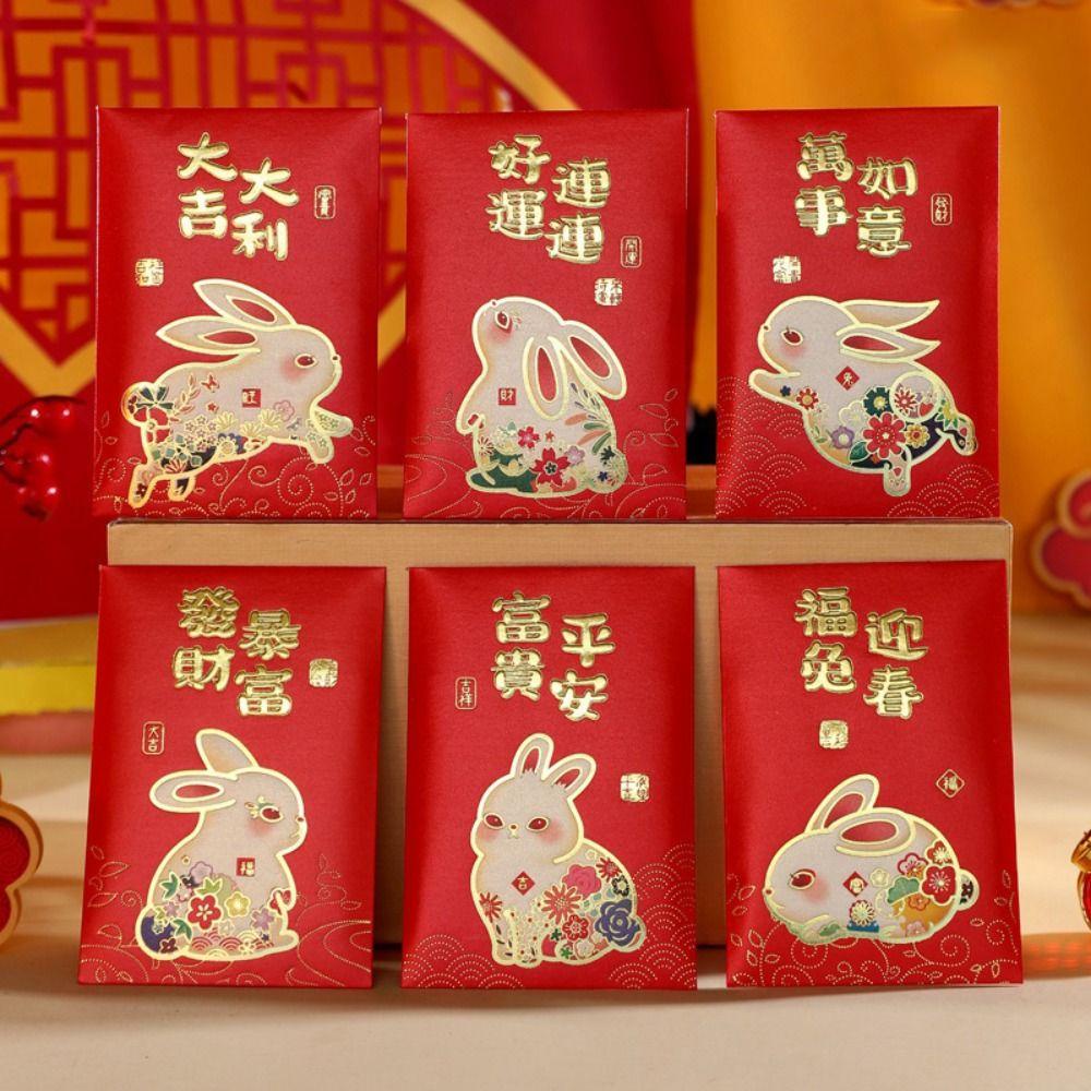 Preva 12pcs Paket Merah New Produk Print Diversifikasi Tahun Kelinci