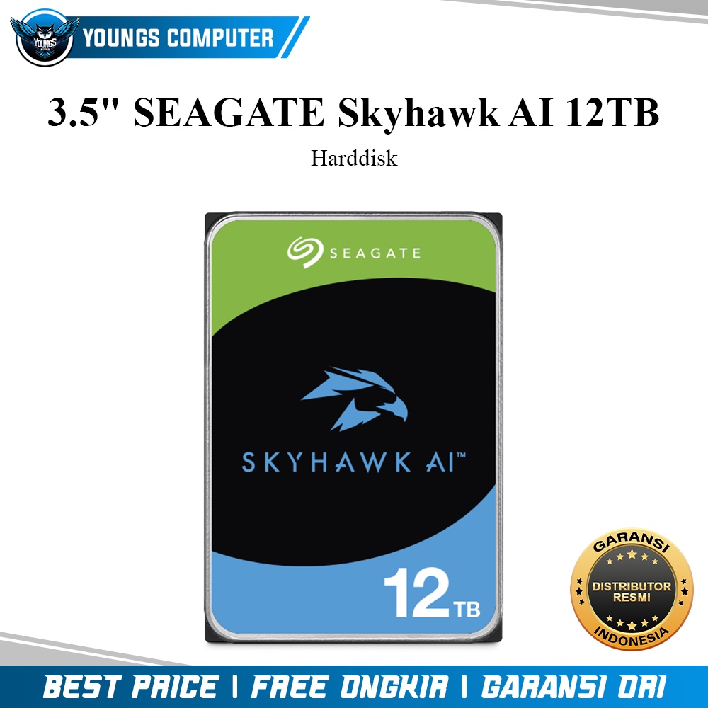 HDD 3.5&quot; SEAGATE Skyhawk AI 12TB | Harddisk 12TB