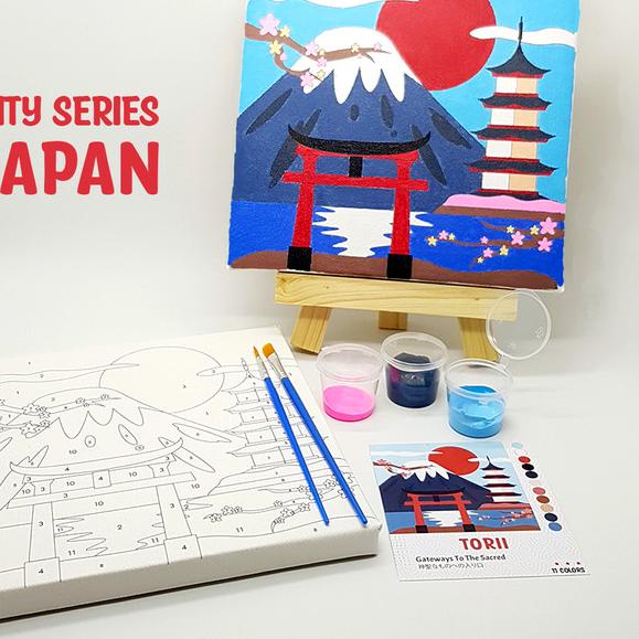 

Torii Japan - Paint By Number 11 Color[City Series]|Painting Kit