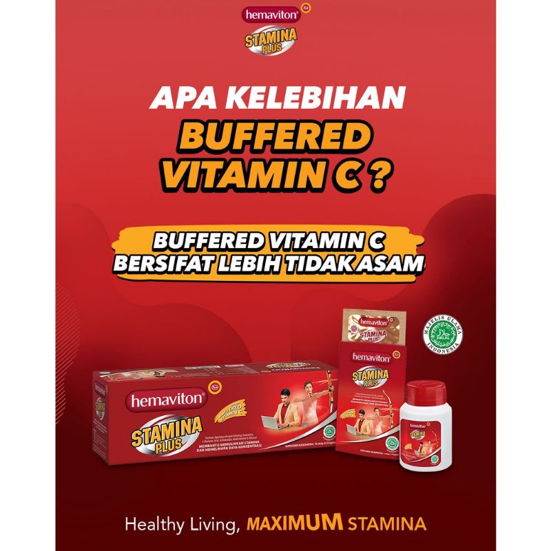 Hemaviton Stamina Plus Multivitamin Kapsul Box Isi 6 Strip @ 5 Kapsul
