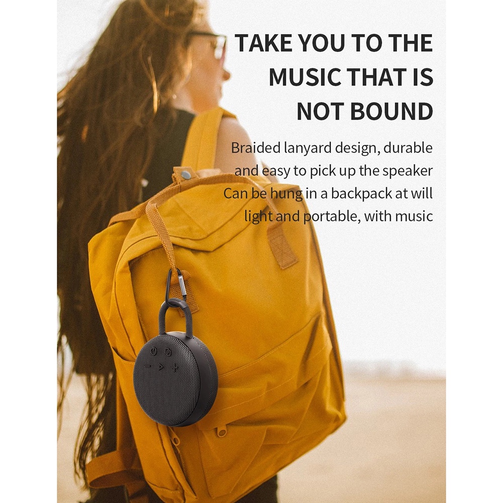 Zealot Portable Bluetooth Speaker Outdoor Waterproof - S77 - Black