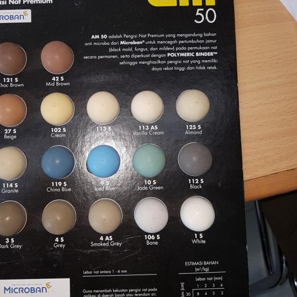 AM 55 EPOXY TILE GROUT - PENGISI NAT EPOXY - GRANITE