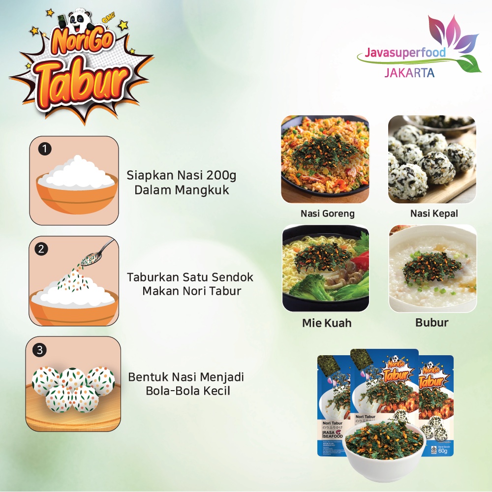 Nori Tabur Rumput Laut Panggang - Rasa Seafood 60g