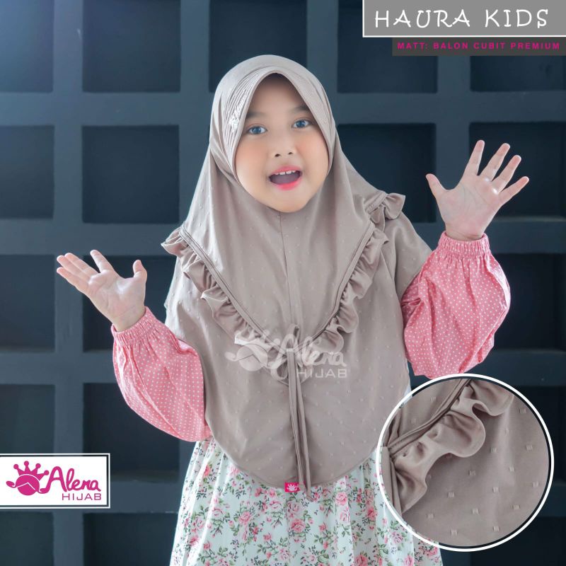 Jilbab Anak HAURA Original ALENA HIJAB | Kerudung Anak Tanggung Premium 5-10 thn