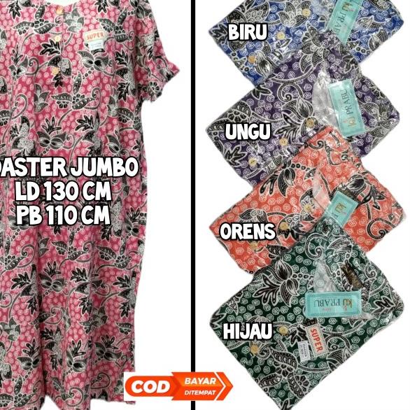 DASTER JUMBO BATIK KENCANA UNGU PRABU HITAM