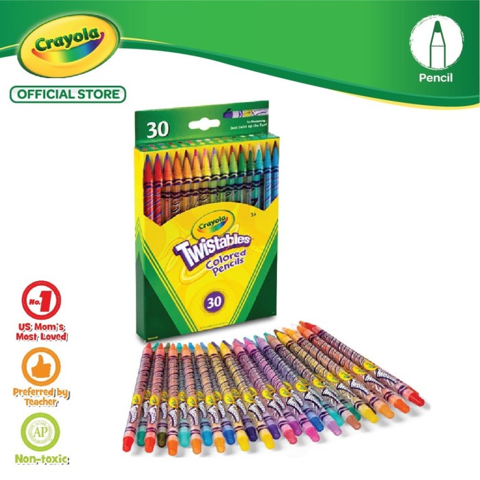 

[COD] Crayola Twistables Colored Pencil - 30 Color