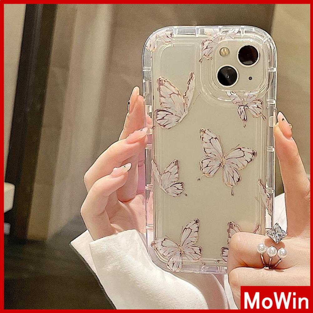 For iPhone 14 Pro Max iPhone Case Thickened TPU Soft Case Clear Case Airbag Shockproof Fantasy Butterfly Compatible with For iPhone 13 Pro Max 12 Pro Max 11 Pro Max 7plus XR xs max