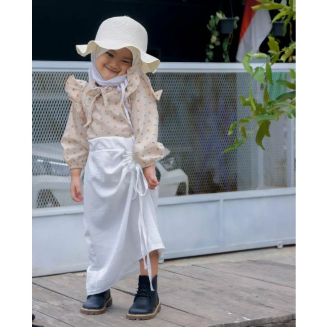 Rok serut anak usia 1-6 tahun (COD) Material cringkle airflow