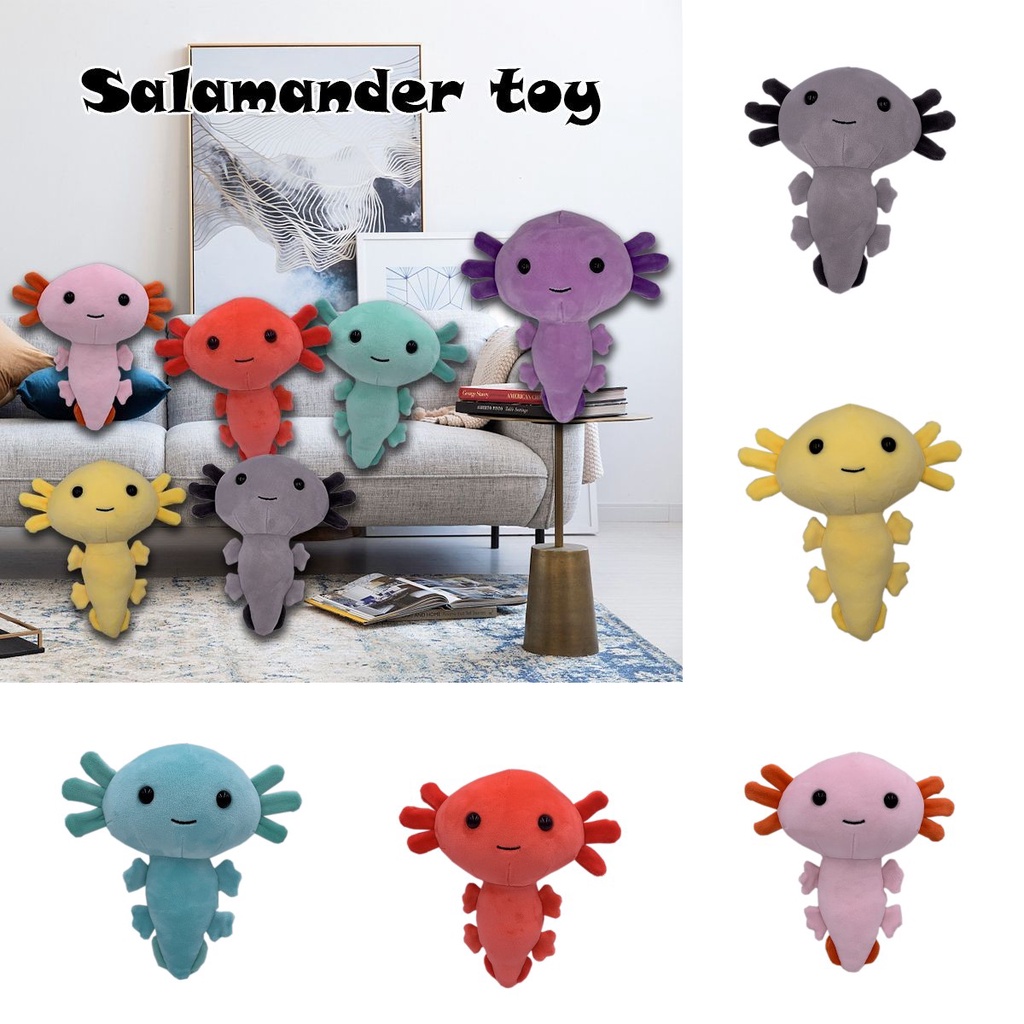 Axolotl Boneka Mainan Karakter Kartun Mewah Cushion Stuffed Lembut Hadiah Mainan Anak