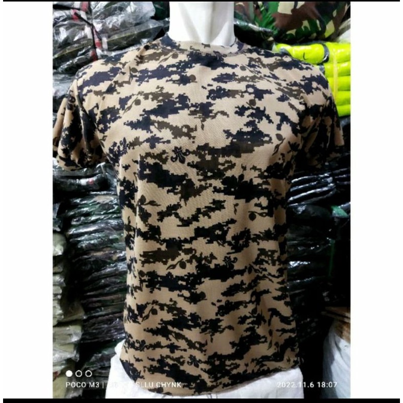 KAOS PENDEK LORENG BAHAN DRIFIT/KAOS DALEMAN LORENG PRAMUKA