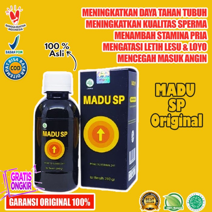 

Madu SP Herbal Penyubur Subur Pria Original Aman Halal BPOM
