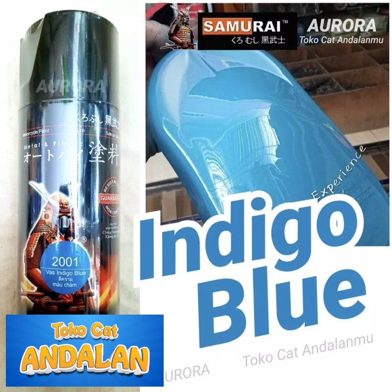

Toko Andalan - Samurai Paint Vas Indigo Blue 2001 Cat Pilok Biru 400ml Pilox Pylox Semprot Sepeda motor mobil | Toko Andalan Mobil dan Motol
