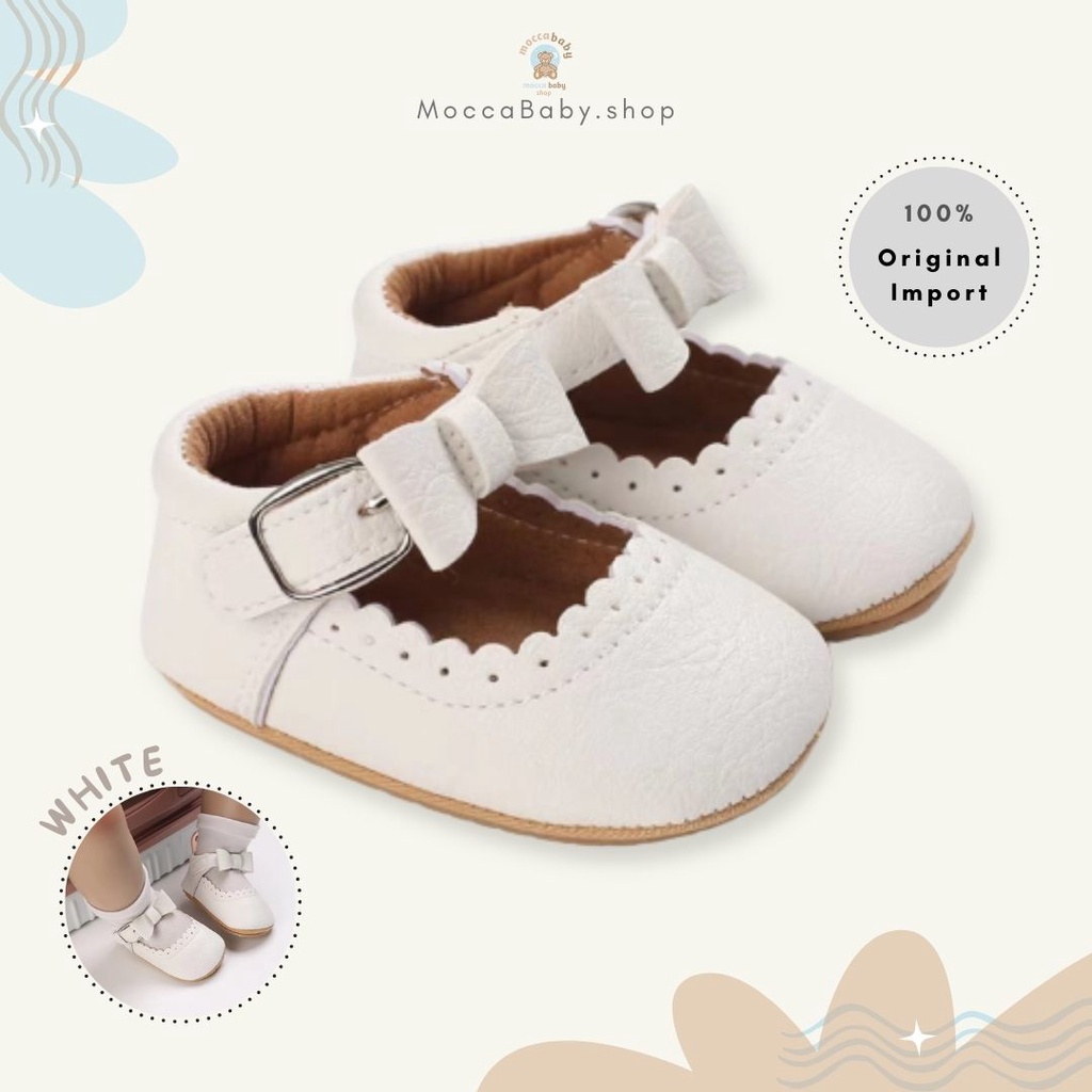 MBSS - PREWALKER Sepatu Anak Bayi Baby Shoes Sandal Casual Anti Slip Bahan Import / RIHANNA RIBBON NEW