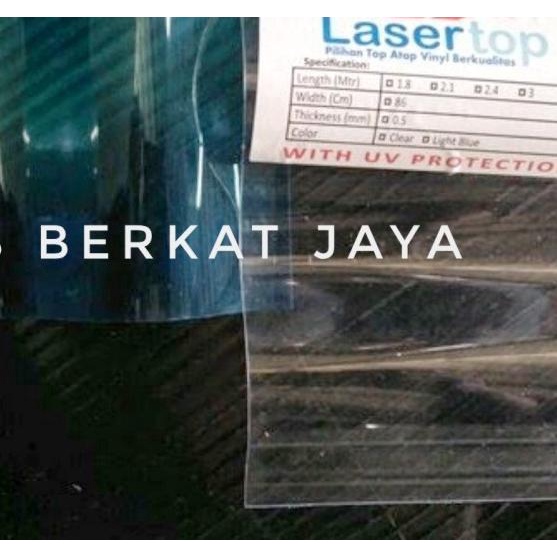 ATAP FIBER GELOMBANG PLASTIK CLEAR BENING LASERTOP 180 CM X 80 CM