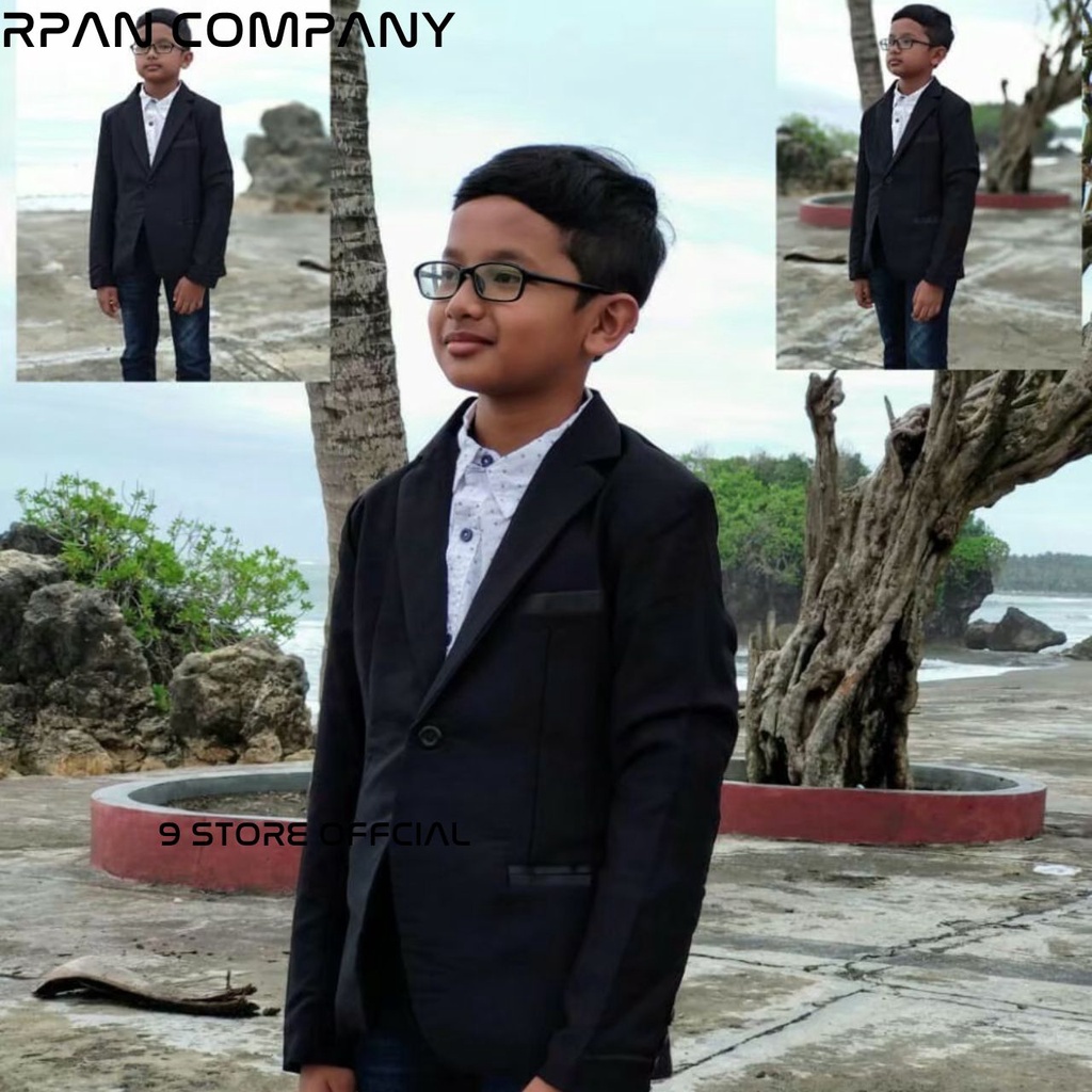 9Storeofficial - Blazer Anak Pria / Jas Blazer Anak / Jas Untuk Anak / Jaz Blazer Formal.