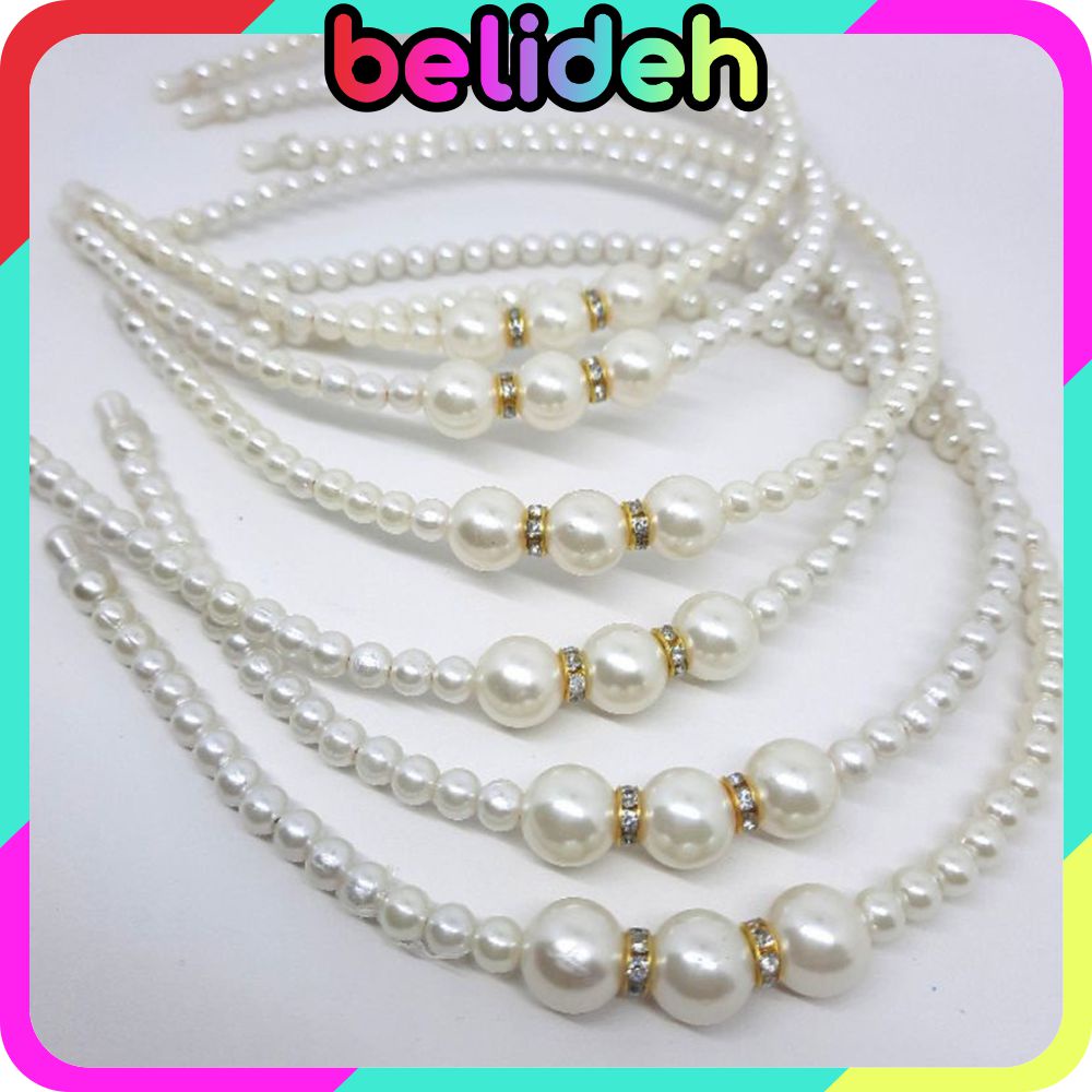 ☛BELIDEH☚ Bando Aksen Mutiara Gaya Korea Untuk Aksesoris Rambut Wanita Headband Wanita Bando Pearl R625