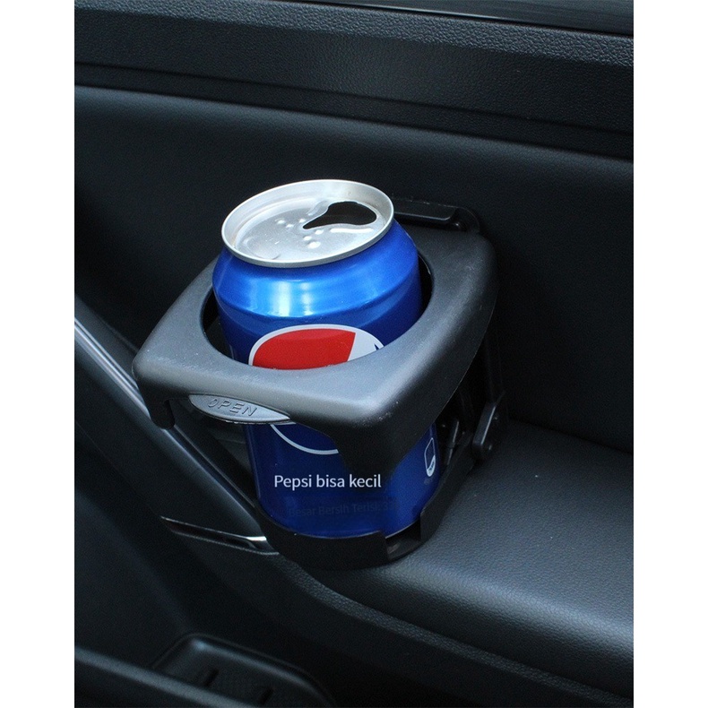 (ada stok, dikirim dari jakarta) Foldable Car Cup Holder tempat minum gelas mobil yang plaktis