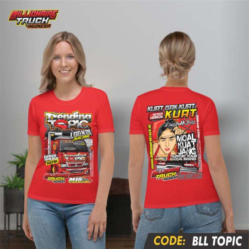 Kaos Truk Trending Topic kaos bahan katun all size Billionaire Truck Indonesia