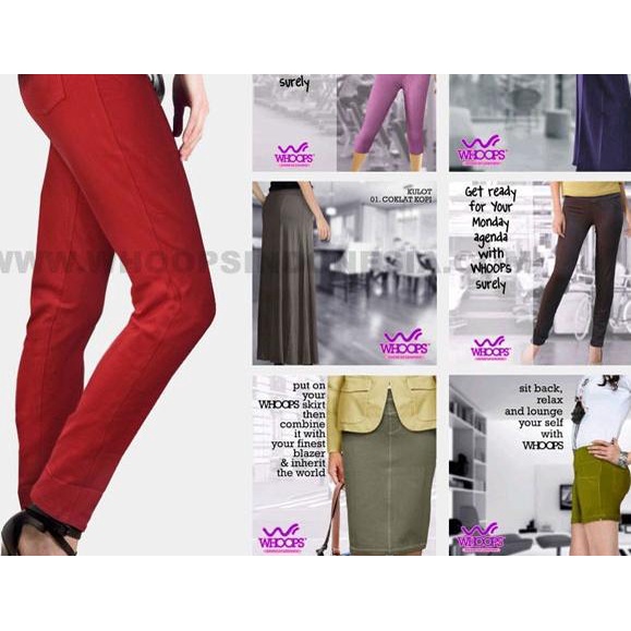 Celana Legging Whoops Pensil Basic Polos Stretch Jumbo Big Size Murah