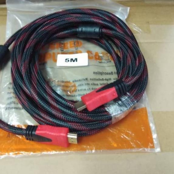 Tren Terbaru Kabel hdmi 5m 5 m 5 meter laptop ke led tv ( hdmi to hdmi )