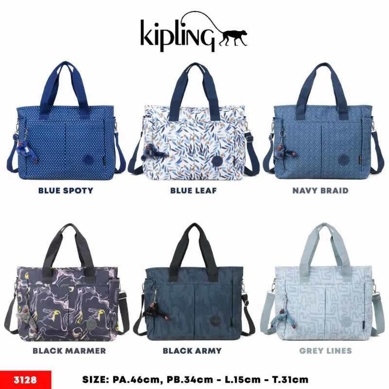 Tas wanita bahu tenteng selempang K1pling 3128 large import cyutebags