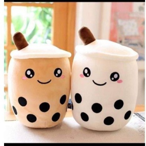 Boneka Boba Premium - Boneka Es Boba Milk Tea Non LED